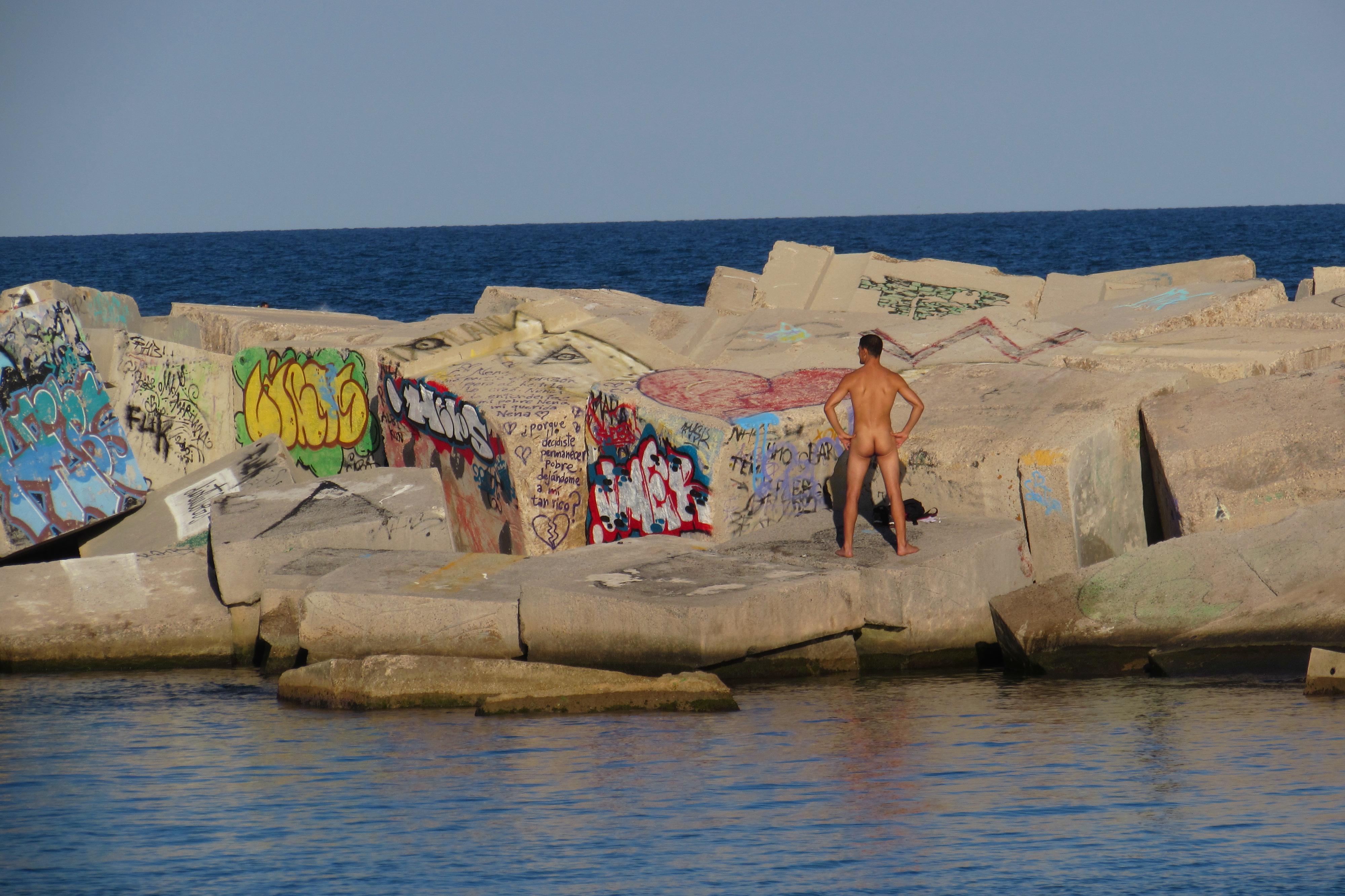 delta ankh add barceloneta beach nude photo