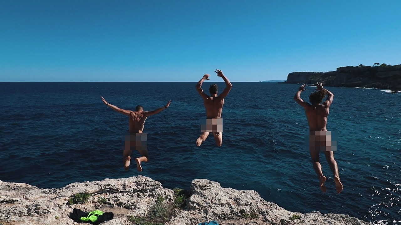 david roys add cliff diving naked image