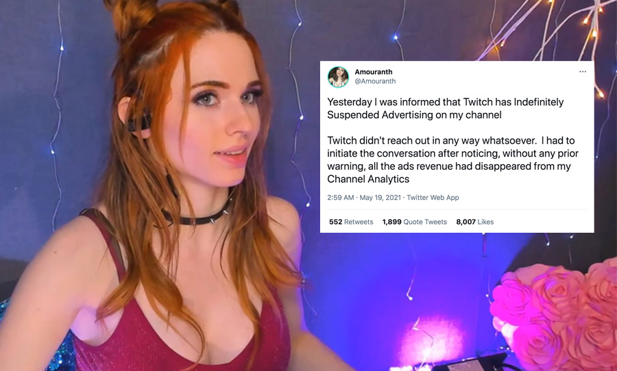 adina coman add amouranth niple photo