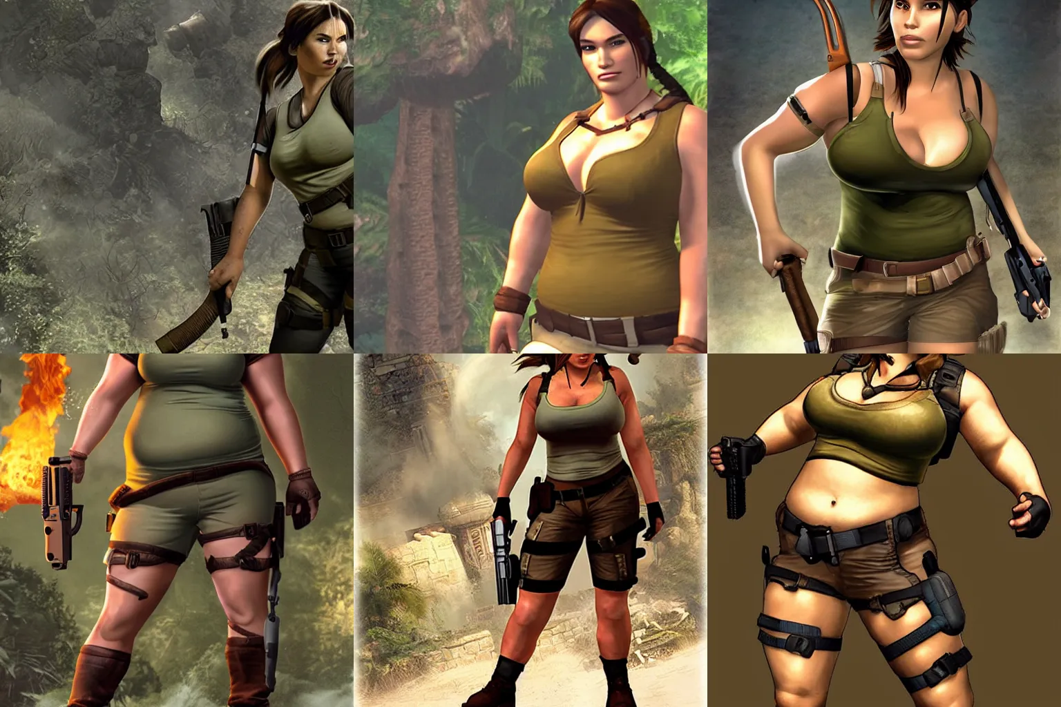 bob lawblah add fat lara croft image