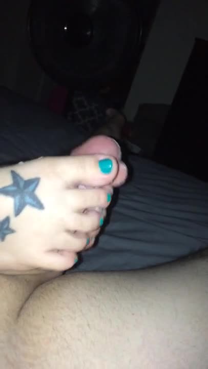 annabelle leo add tattooed feet footjob photo