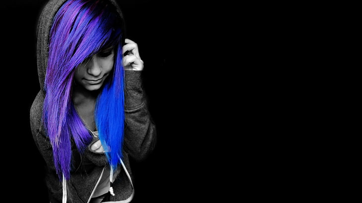 chris stoeckert add purple hair emo photo