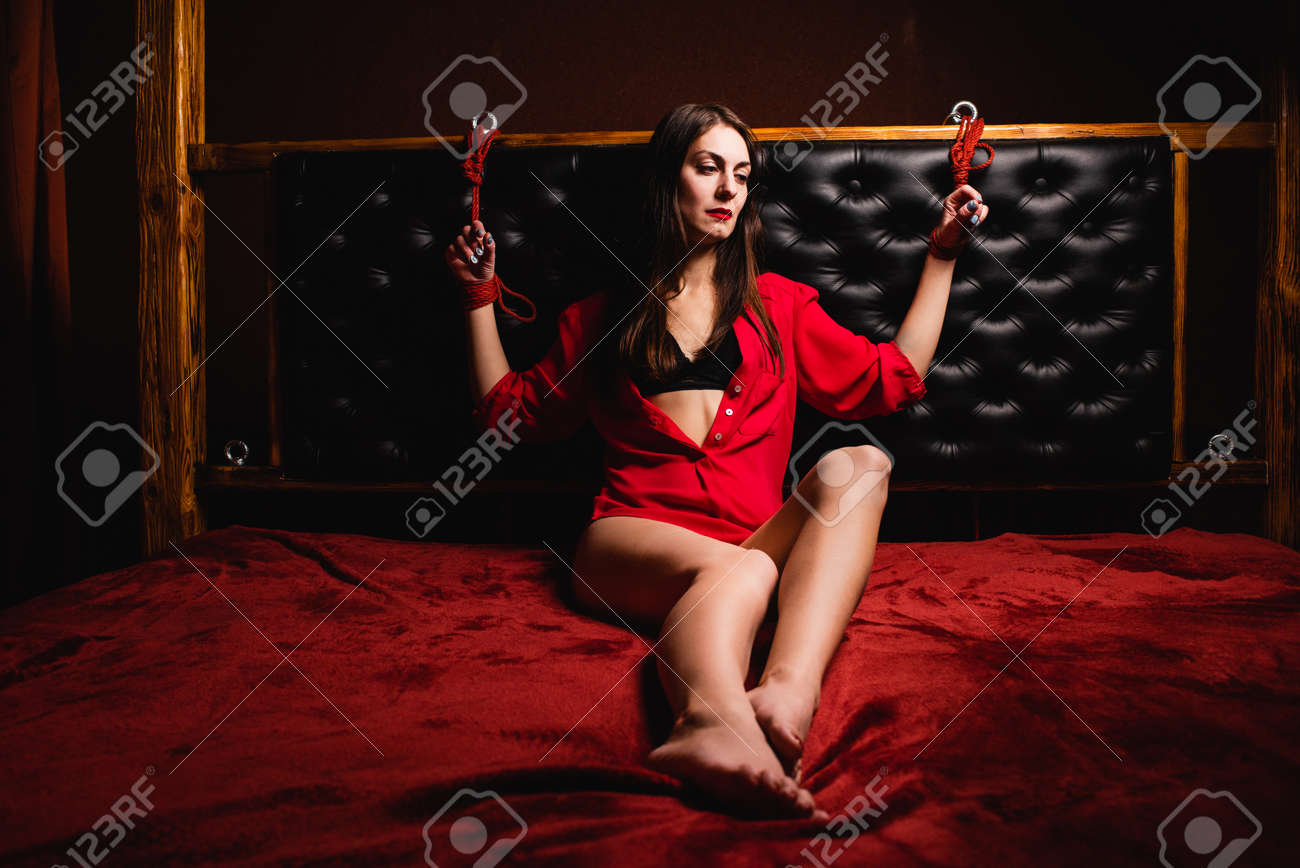 aaron flickinger add woman tied to bed photo