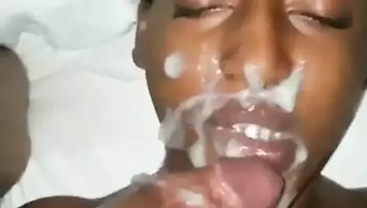 adrienne schaffer add ebony cum in mouth photo