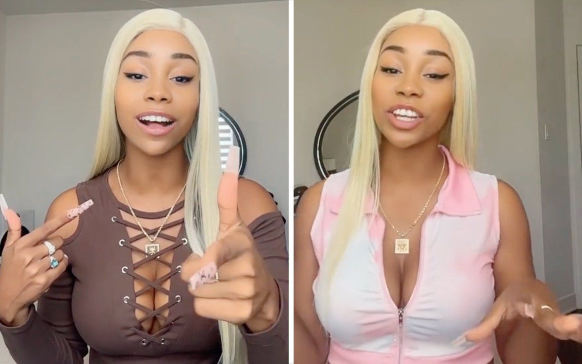 Pinkydoll Tiktok Exposed sexy buttcrack black big tity